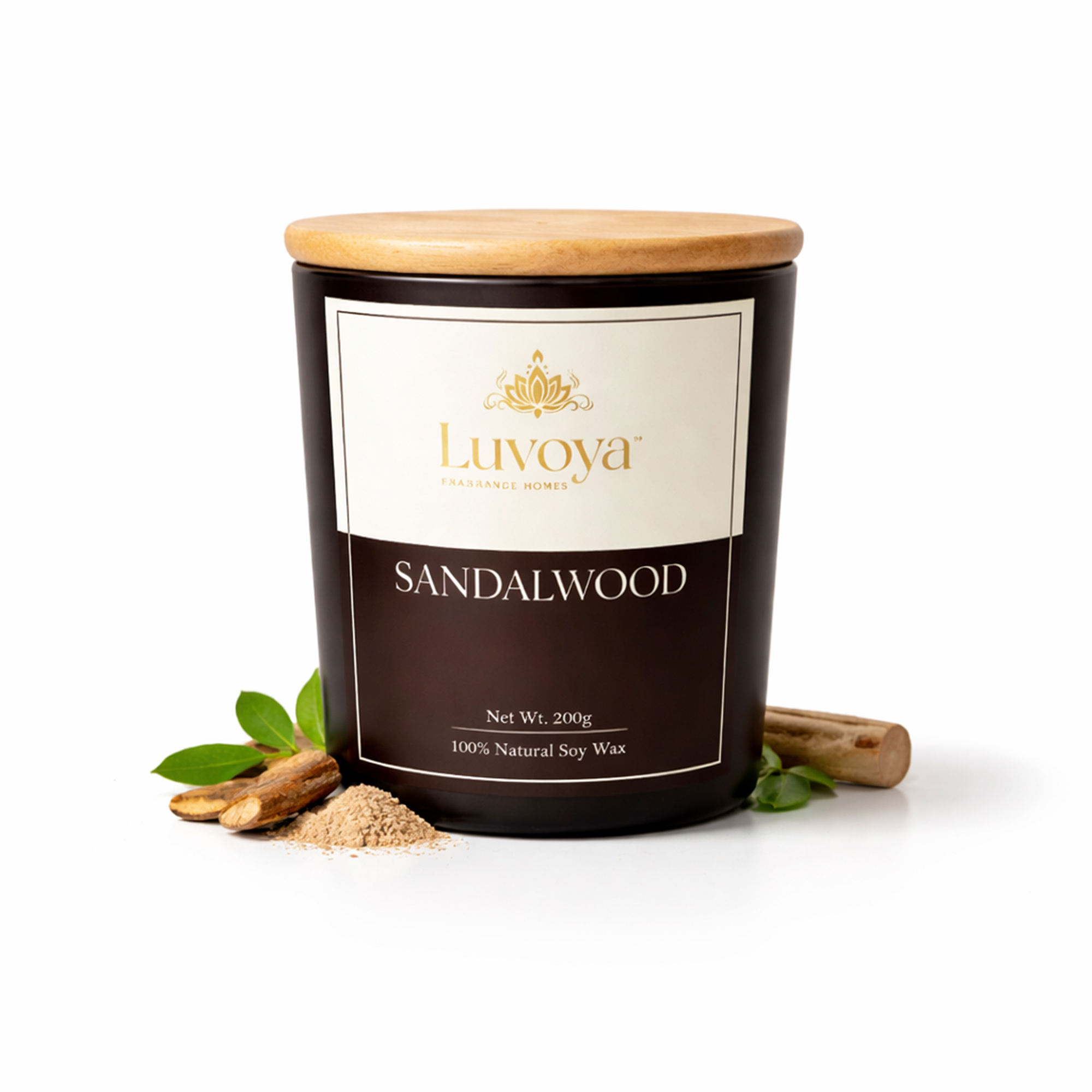 Luvoya Sandalwood Scented Candles