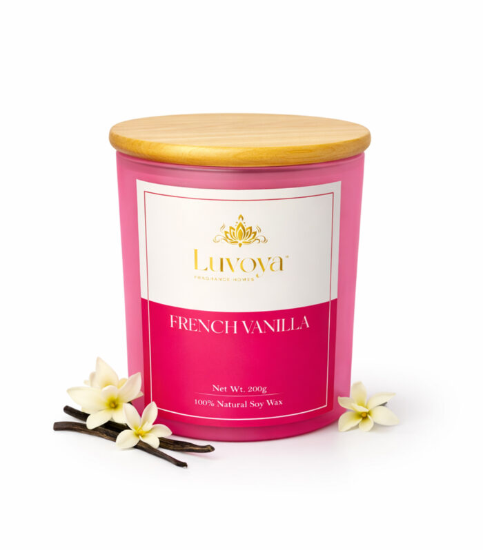 Luvoya French Vanilla Scented Candle 200g