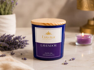 luxury home fragrance with perfume candle