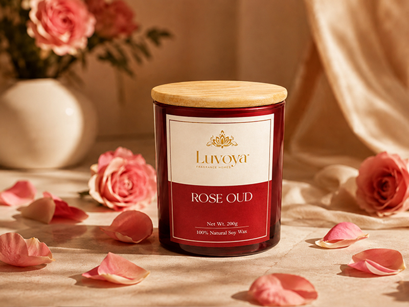 Rose Oud Best Perfect Perfume Candle